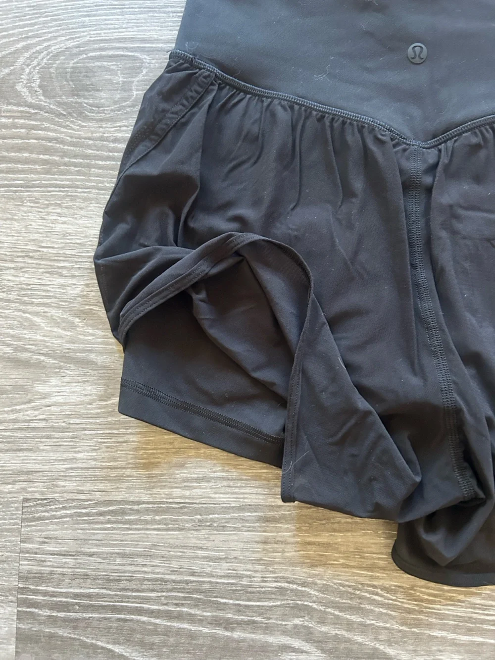 lululemon athletica Black Women's High-Rise Flow Athletic Shorts - Picture 3 of 3